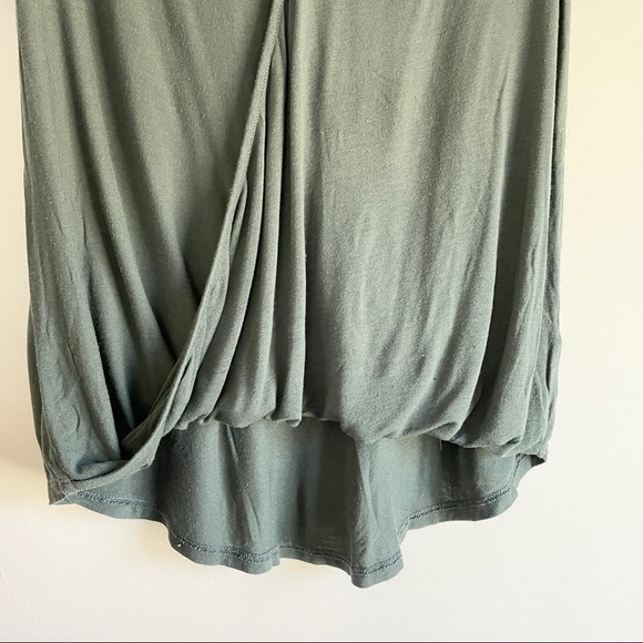 NORDSTROM | Blue Green Surplice Short Sleeve - Picture 4 of 5